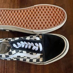 Women’s checkered Vans